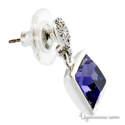 Серьги Crocus, цвет цвет серебряный