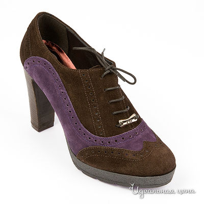 Ботильоны Gode, цвет цвет коричневый / фиолетовый