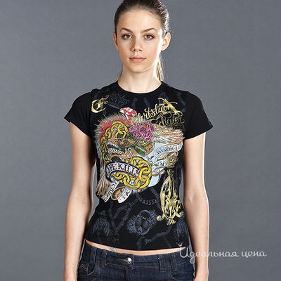 Футболка Christian Audigier, цвет цвет черный