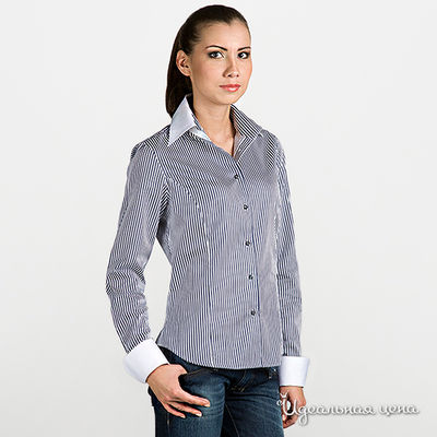 Рубашка Jess France, цвет цвет белый / голубой