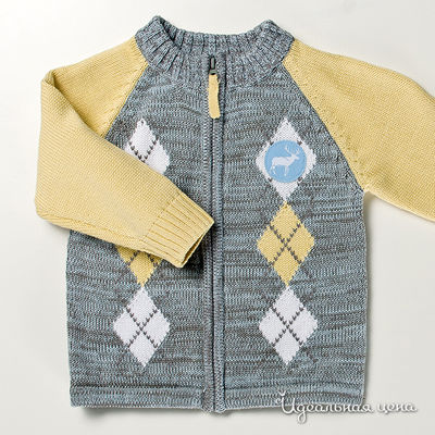 Свитер Coccodrillo, цвет цвет серый / желтый