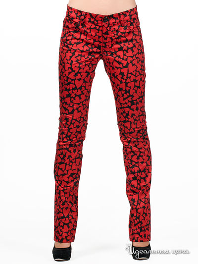 Брюки Moschino, цвет цвет красный