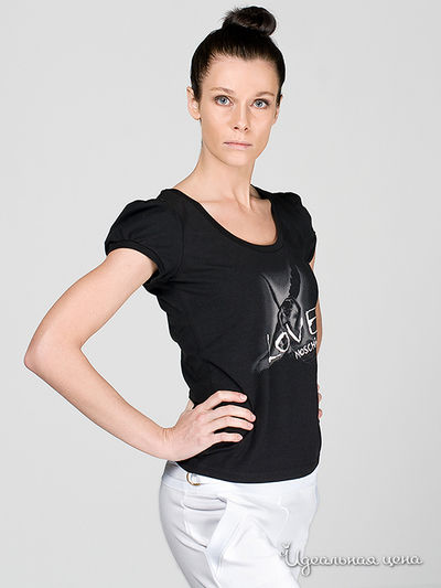 Футболка Moschino, цвет цвет черный