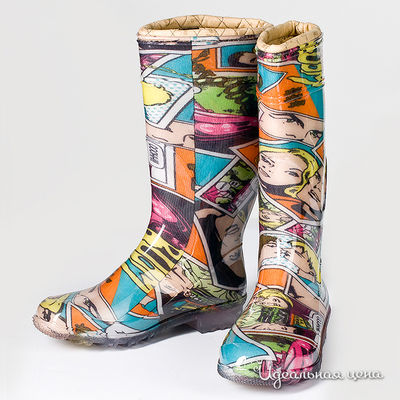 Сапоги G&G, цвет цвет мультиколор