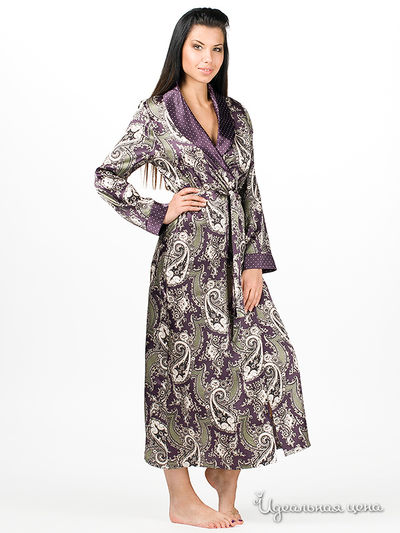 Халат Coemi, цвет цвет фиолетовый / серый
