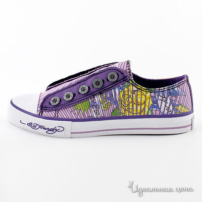 Кеды Ed Hardy, цвет цвет фиолетовый