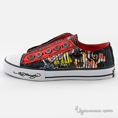 Кеды Ed Hardy, цвет цвет черный / красный