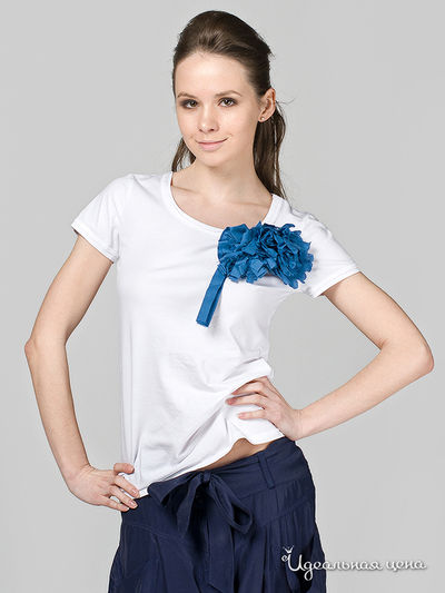 Футболка Cristina Gavioli, цвет цвет белый