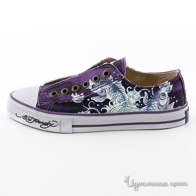 Кеды Ed Hardy, цвет цвет фиолетовый