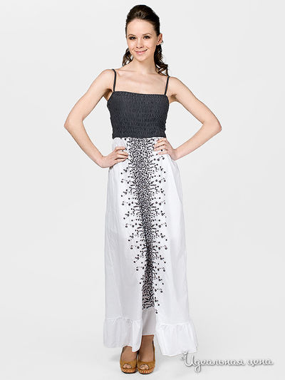 Платье Cristina Gavioli, цвет цвет белый / синий