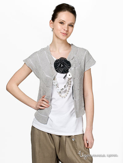 Кардиган Cristina Gavioli, цвет цвет серый