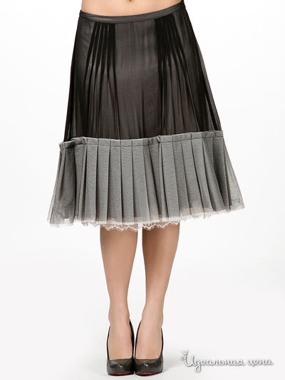 Юбка Luisa Cerano, цвет цвет черный / серый