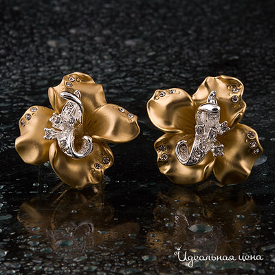 Серьги   "Цветок" Angello Ricci