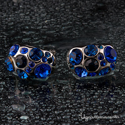 Серьги   синие Angello Ricci