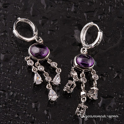 Серьги  "Аметист" Angello Ricci, цвет Нет данных
