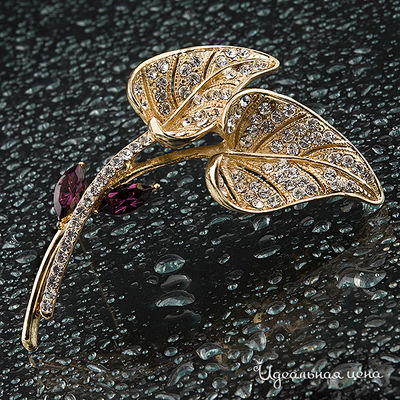 Брошь  "Листики" Angello Ricci