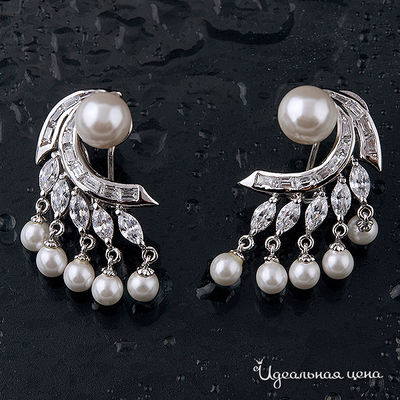 Серьги  "Жемчуг" Angello Ricci