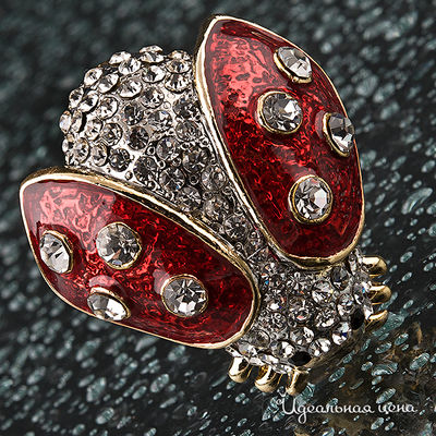 Брошь   "Божья коровка" Angello Ricci