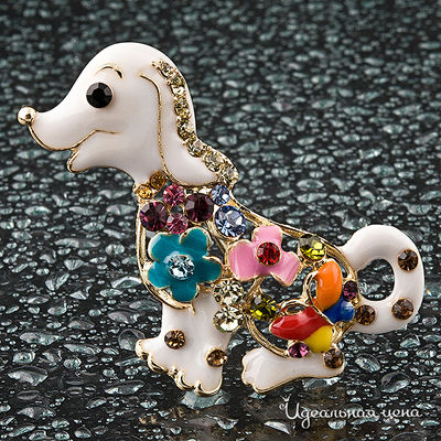 Брошь   "Собака" Angello Ricci