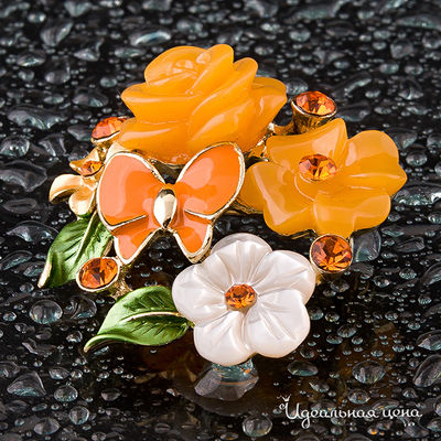 Брошь   "Цветы" Angello Ricci, цвет Нет данных