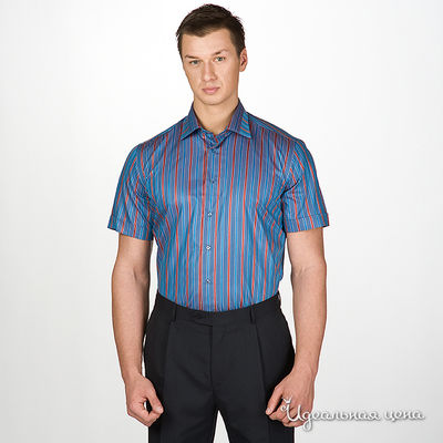 Сорочка Poggino, цвет цвет синий / оранжевый