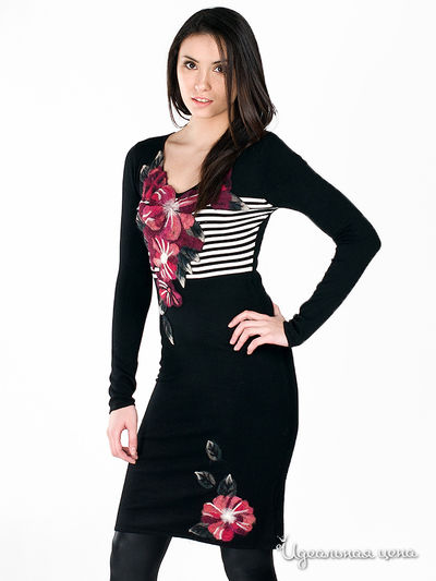 Платье Angellik, цвет цвет черный / малиновый