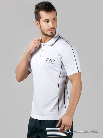 Поло Emporio Armani, цвет цвет белый
