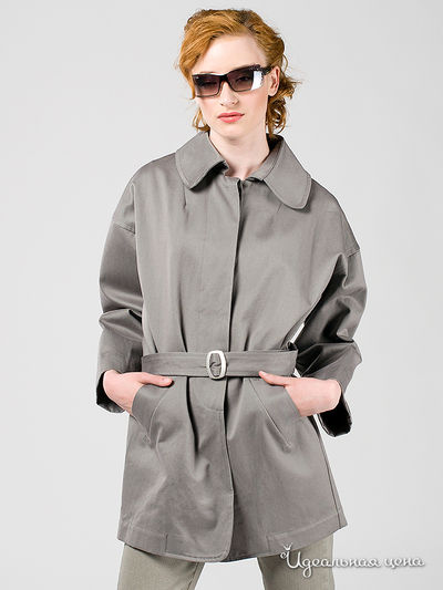 Плащ Eleonora Amadei, цвет цвет серый