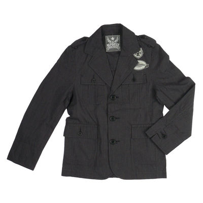 Пиджак Young Reporter для мальчика, цвет черный, рост 152 см
