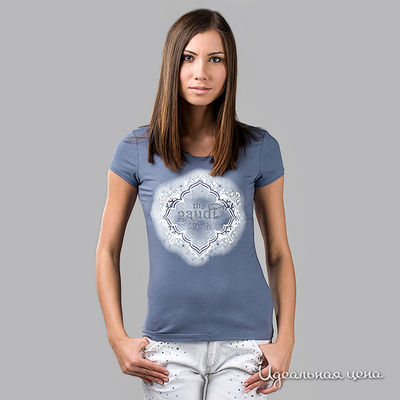 Футболка Gaudi, цвет цвет голубой