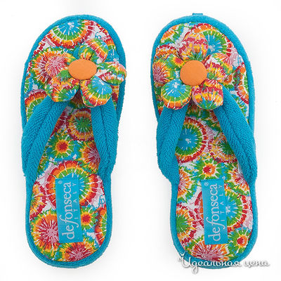 Тапочки De Fonseca, цвет цвет бирюзовый