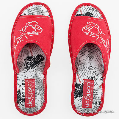 Тапочки De Fonseca, цвет цвет красный