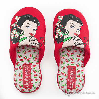 Тапочки De Fonseca, цвет цвет красный