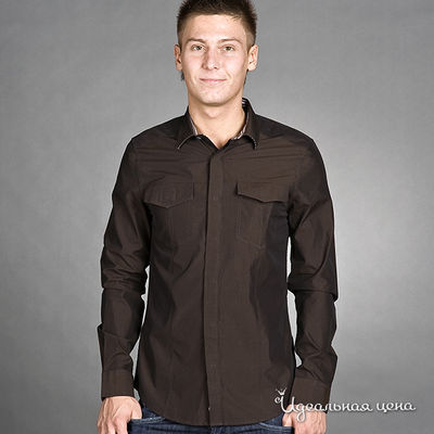 Рубашка GAS, цвет цвет коричневый