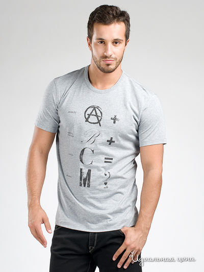 Футболка Mix men's wear, цвет цвет серый