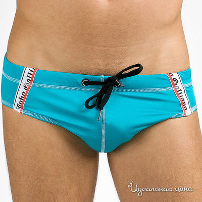 Трусы Galliano, цвет цвет бирюзовый