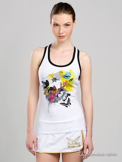 Майка Frankie Morello, цвет цвет белый / черный