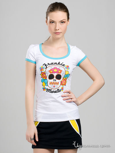 Футболка Frankie Morello, цвет цвет белый / голубой