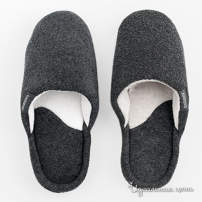 Тапочки Isotoner, цвет цвет темно-серый / белый