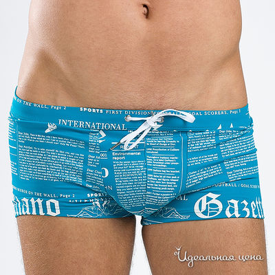 Плавки Galliano, цвет цвет голубой