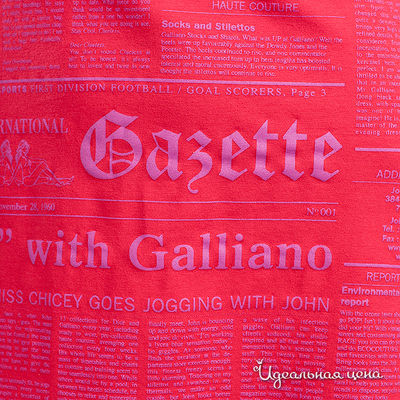 Платье Galliano женское, цвет красный