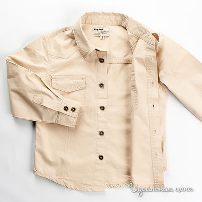 Рубашка R.Zero, K.Kool, MRK для мальчика, цвет бежевый, рост 176см