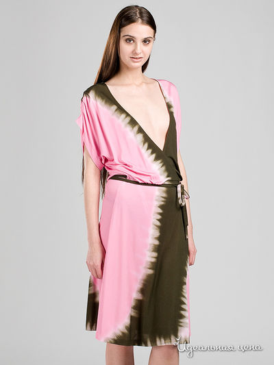 Платье Mix USA женское, цвет розовый / коричневый