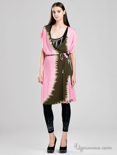 Платье Mix USA женское, цвет розовый / коричневый