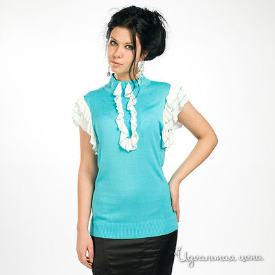 Топ Lussotico, цвет цвет бирюзовый