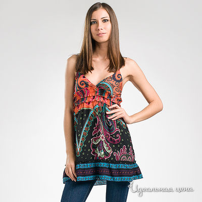 Платье Bambolita, цвет цвет черный / оранжевый