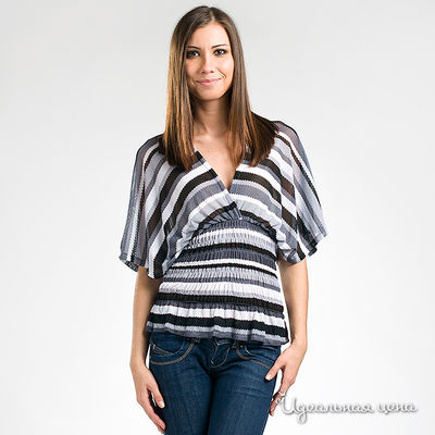 Блуза Bambolita, цвет цвет серый / полоска