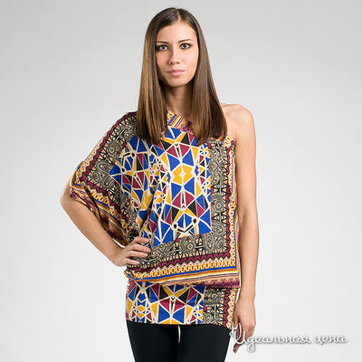 Блуза Bambolita, цвет цвет коричневый / синий