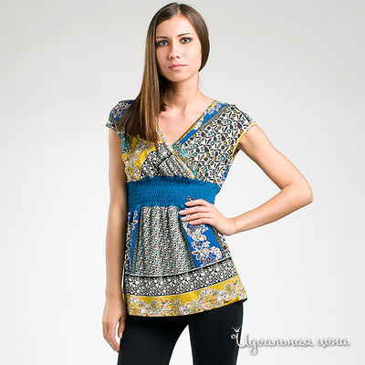 Блуза Bambolita, цвет цвет синий / желтый