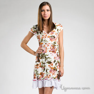 Платье Bambolita, цвет цвет белый / оранжевый